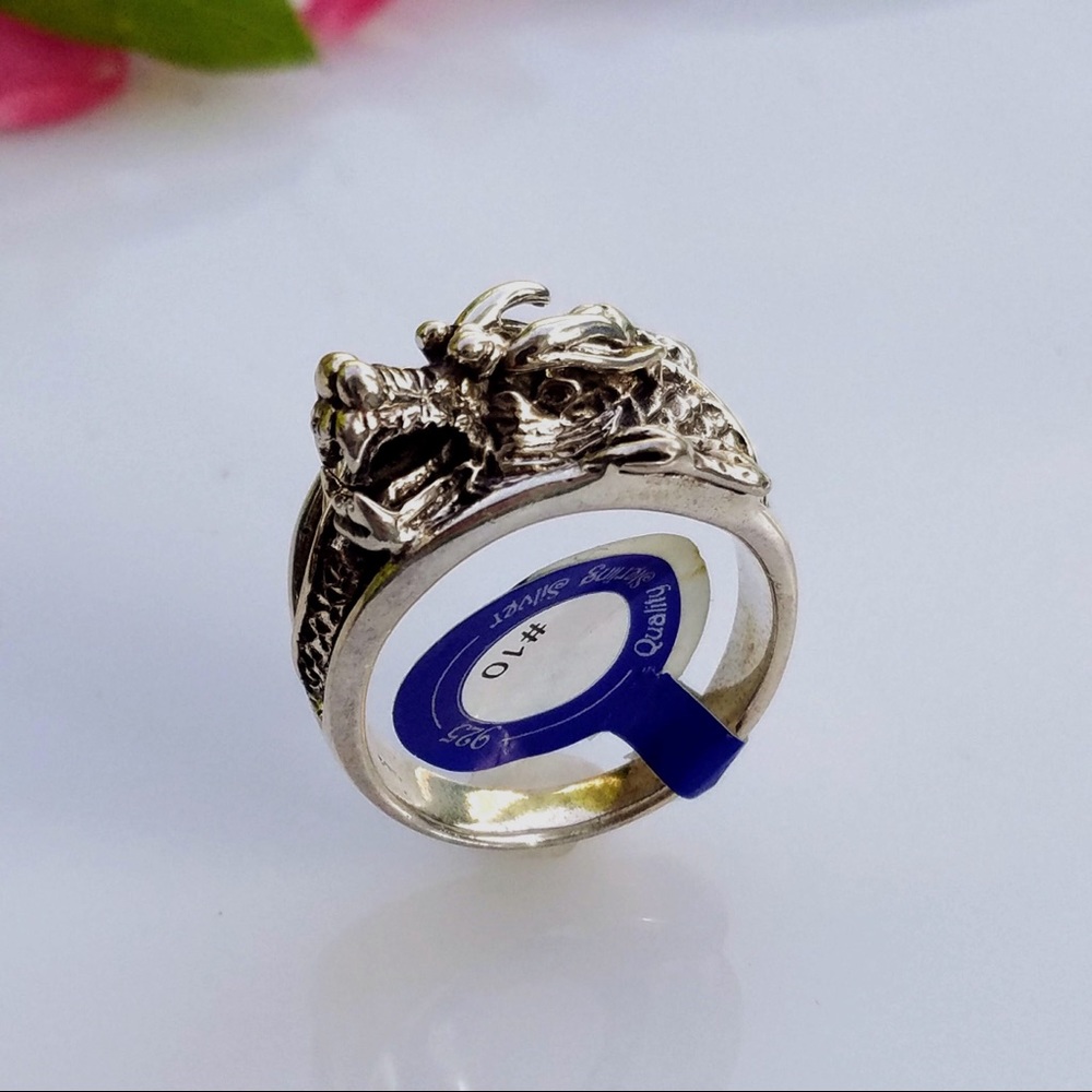 🆕💥Men's/Unisex Sterling Silver Dragon Ring